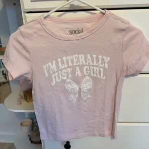 Pink Womens T-Shirt